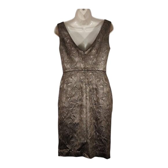 Banana Republic Metallic Brown Sheath Dress Size OP - Picture 2 of 6